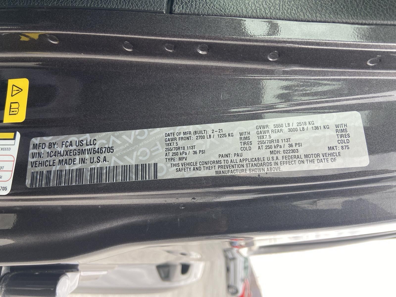 2021 Jeep Wrangler Unlimited Sahara