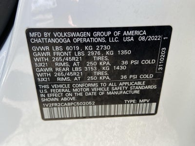 2023 Volkswagen Atlas 3.6L V6 SEL Premium R-Line