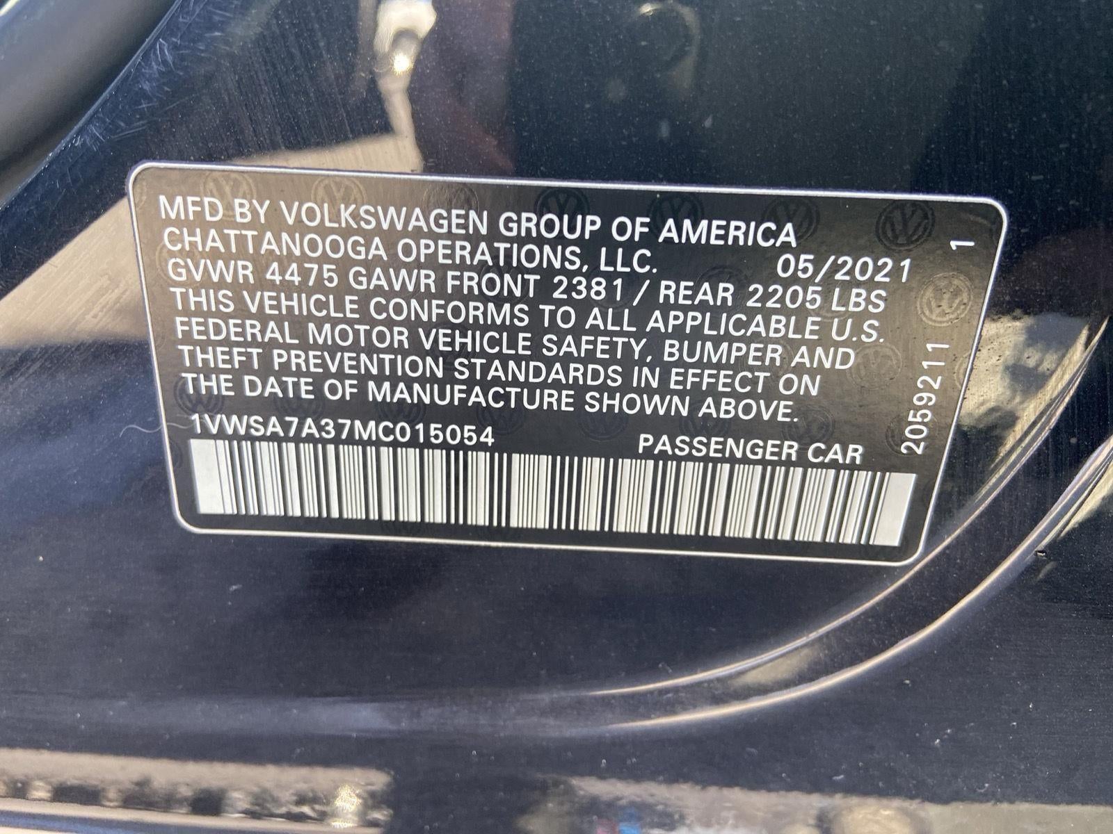 2021 Volkswagen Passat 2.0T SE