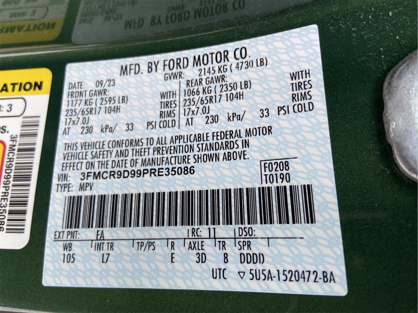 2023 Ford Bronco Sport Badlands