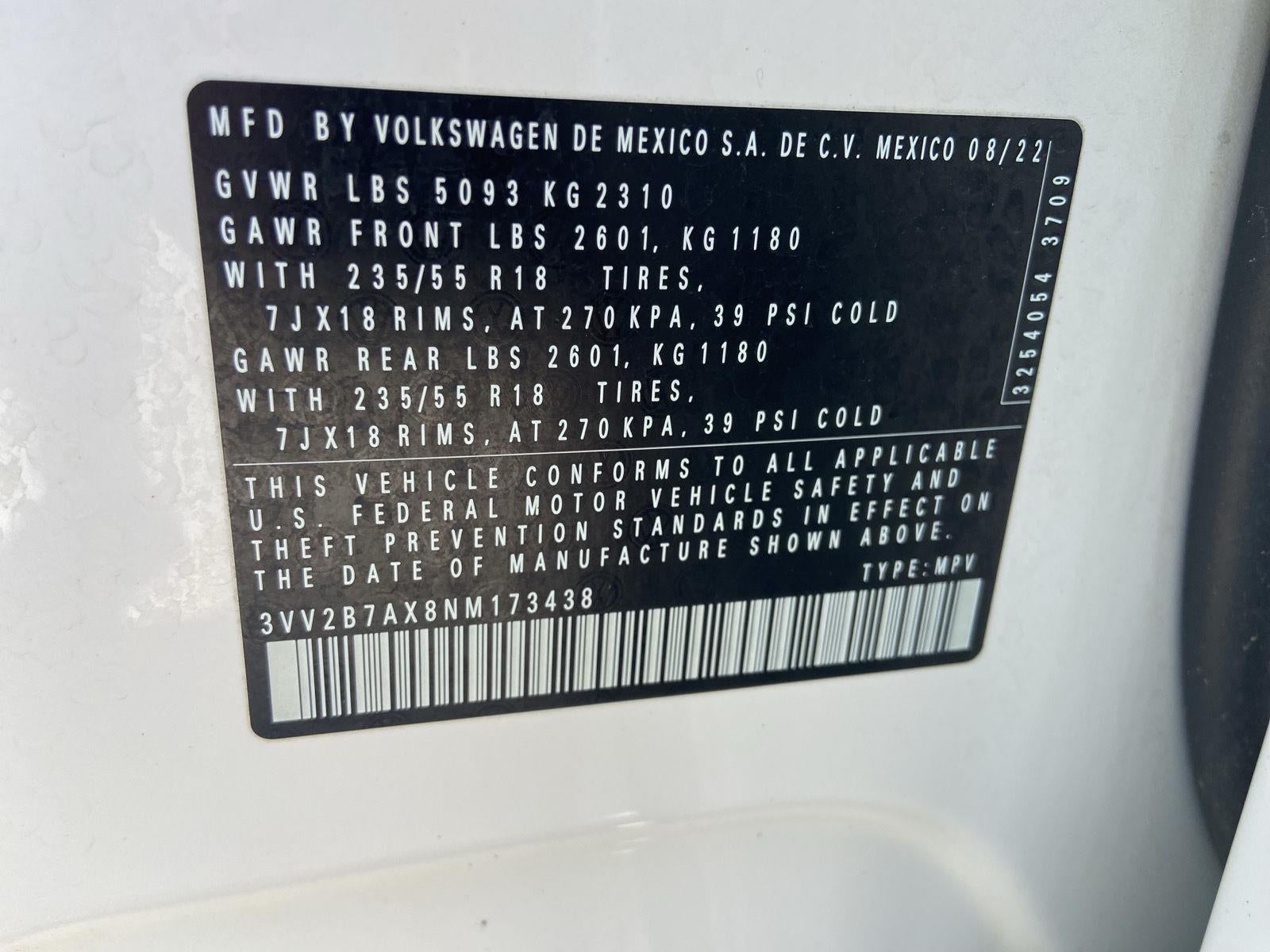 2022 Volkswagen Tiguan SE
