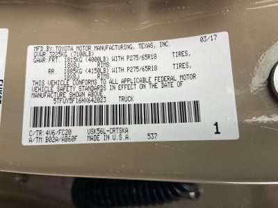 2017 Toyota Tundra SR5