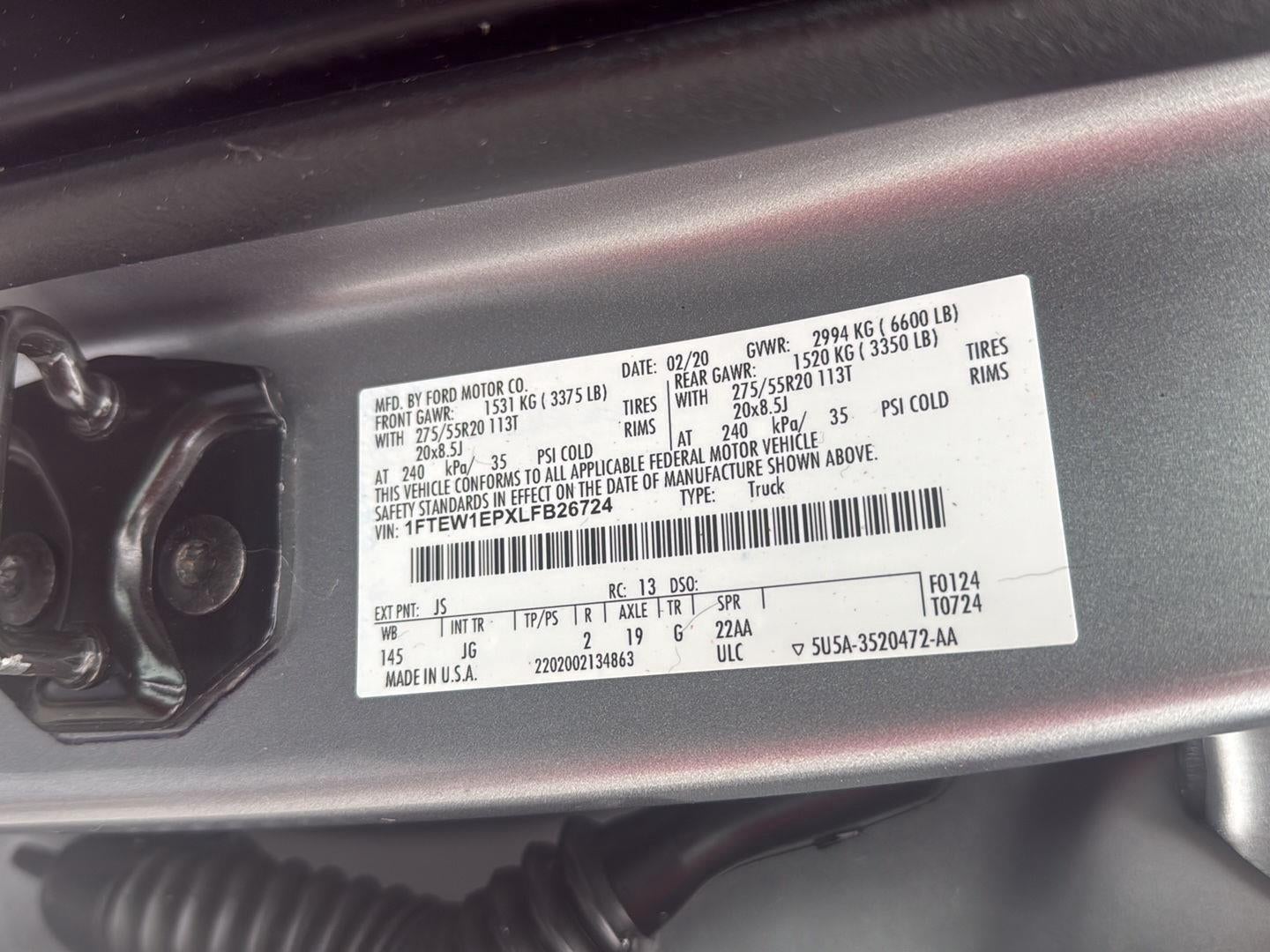 2020 Ford F-150 XL