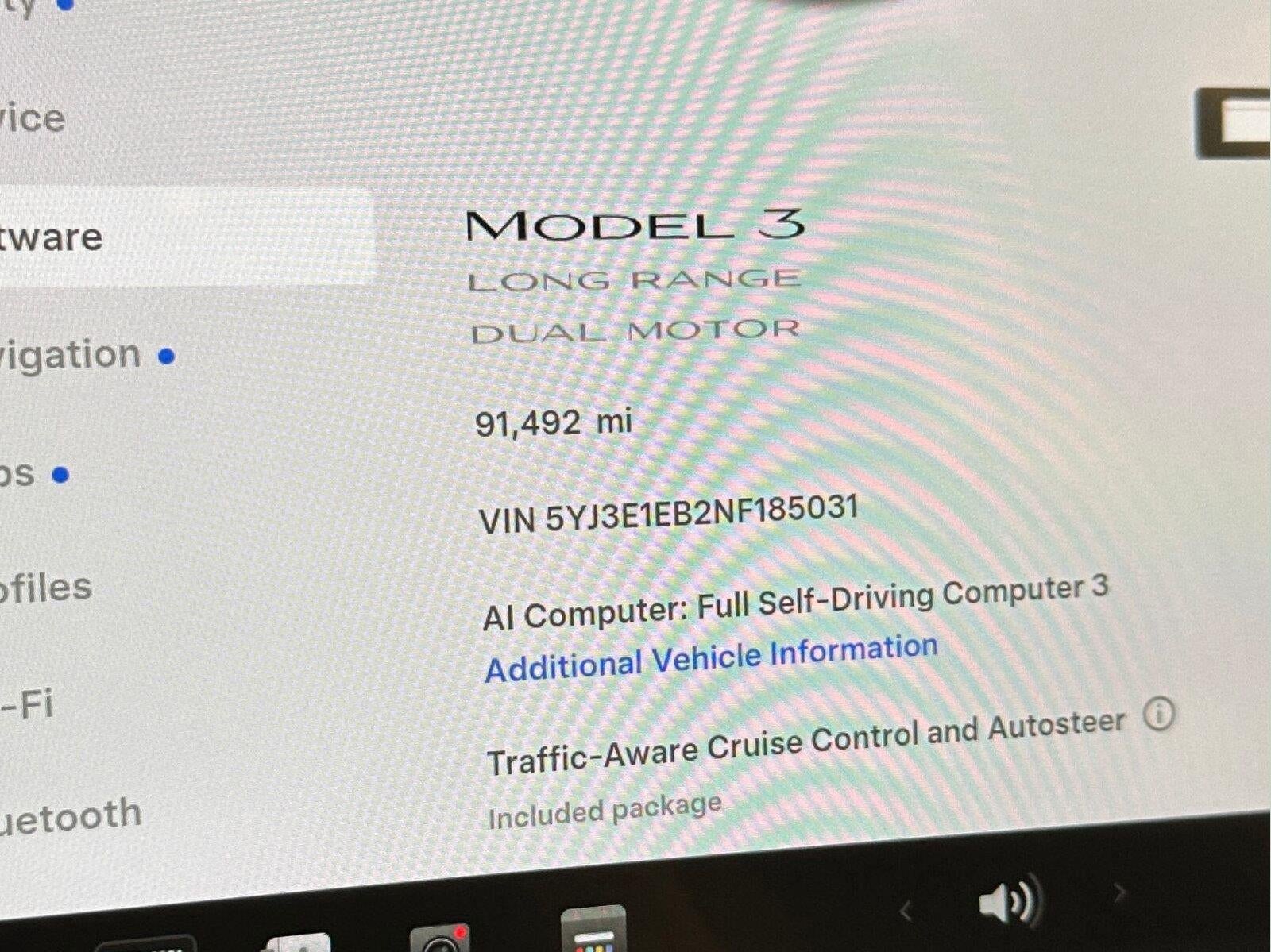 2022 Tesla Model 3 Long Range Dual Motor All-Wheel Drive