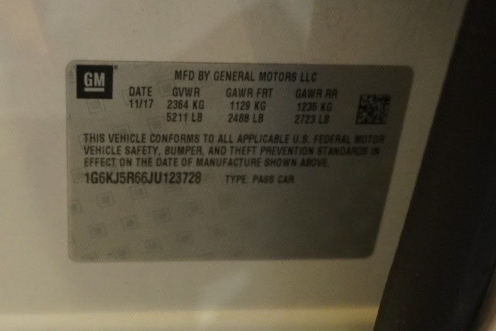 2018 Cadillac CT6 3.0L Twin Turbo Premium Luxury Original MSRP $83,600
