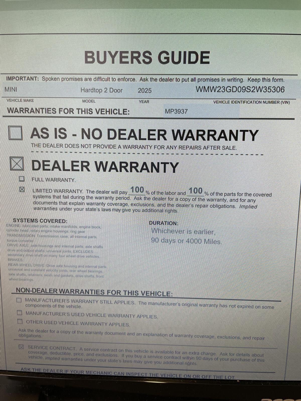 2025 MINI Hardtop 2 Door Cooper S